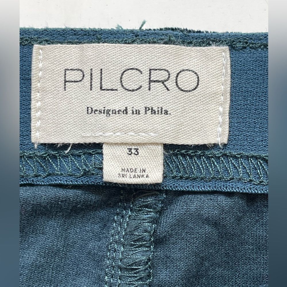 Anthropologie x Pilcro Retro Flare velvet Pants Jeans Sea green. 33 - Picture 6 of 9